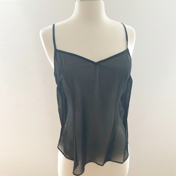 NWT: J.CREW Metallic chiffon mockneck top, Black, XS - Picture 12 of 14